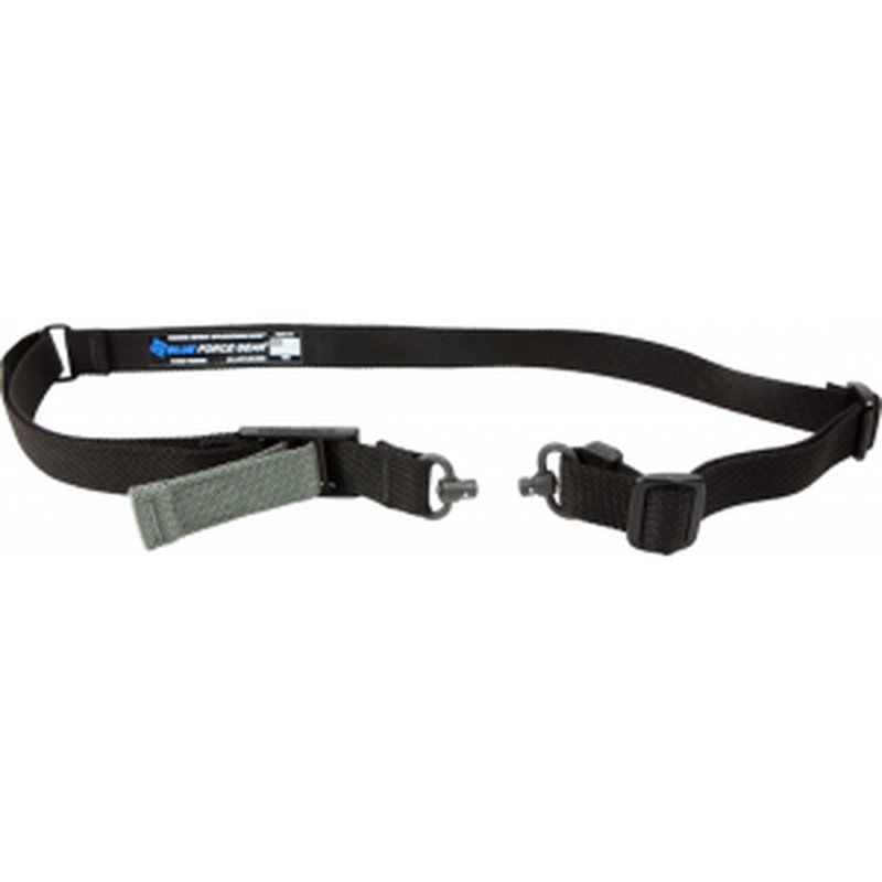 Blue Force Gear VCAS2TO1RED Vickers 221 Adjustable x 1.25" Included Red Swivel Cordura Black