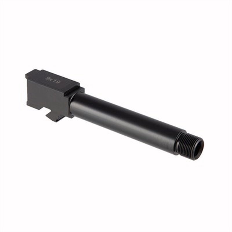 Brownells Match-Grade Glock 19 Barrel Threaded Gen 1-5 9mm Black Nitride