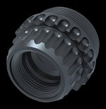 LANTAC USA Plan B HUB Adapter 1.375x24 Titanium QPQ HUB-ADC-PB-1375-TI