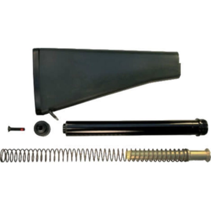 CMMG 55CA646 Receiver Extension & Stock Kit A1 Fixed Black Synthetic for AR-15