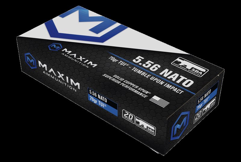 Maxim MXM49002 5.56 NATO 70gr TUI Short Barrel Ammunition (20 Rounds)