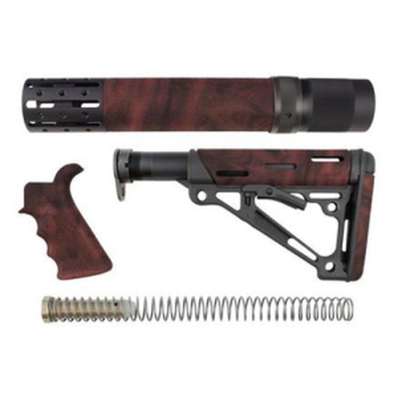 Hogue AR-15/M-16 Kit Finger Groove Beavertail Grip Red Lava