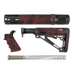 Hogue AR-15/M-16 Kit Finger Groove Beavertail Grip Red Lava