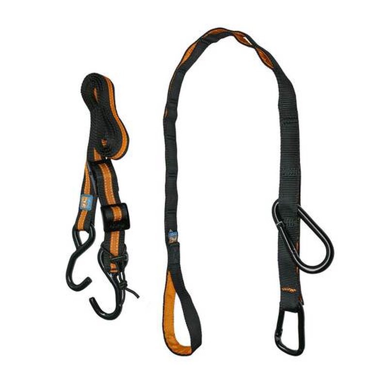 Kurgo Auto Zip Line Leash/Tether Black/Orange