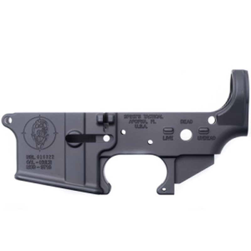 SPIKES TACTICAL ZOMBIE STRIPPED LWR 5.56 BLK