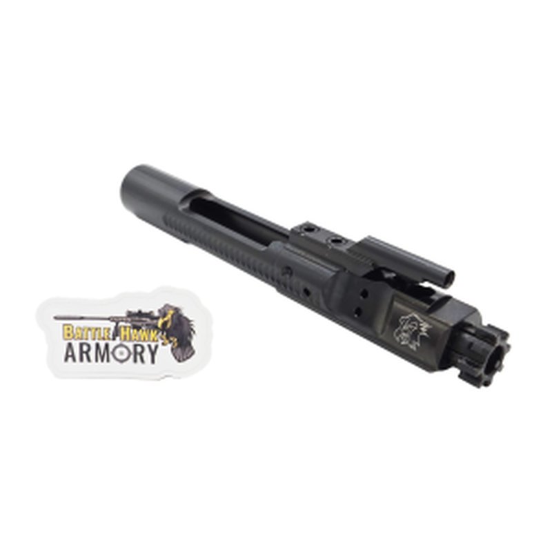 BHA Precision Complete M16 AR-15 5.56/300 Black Chrome Phosphate Logoed Bolt Carrier Group - BCG