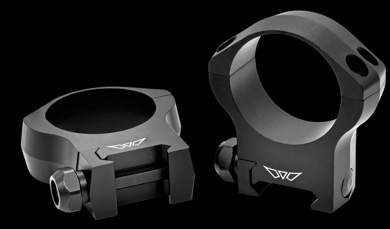 Warne Mountain Tech 35mm High Scope Rings Matte Black 2-Piece Picatinny Weaver