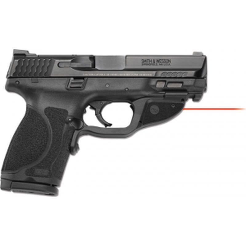 Crimson Trace LG362 Laserguard 5mW Red Laser with 633nM Wavelength & 50 ft Range Black Finish for S&W M&P Shield M2.0
