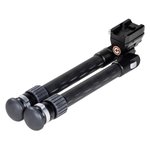 Gunwerks Elevate 2.0 Carbon Fiber Bipod Picatinny Mount 5-19 Inches Black