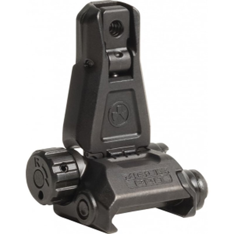 Magpul MAG276-BLK Mbus Pro Rear Folding Black Steel Adjustable