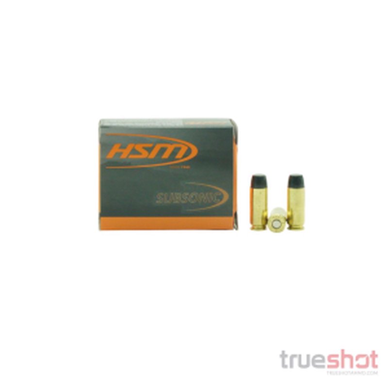 HSM 10mm Auto 240 Grain Flat Nose (FN) Ammo - 20 Rounds