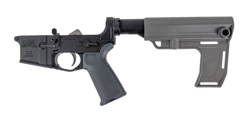 PSA AR15 Complete MFT Battlelink MOE EPT Lower, Gray