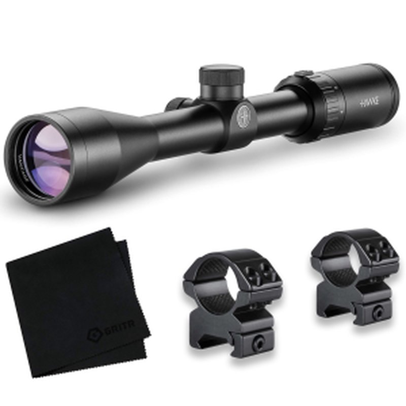 Hawke Vantage 4-12x40 AO Mil-Dot Riflescope Kit w/ 1in Rings
