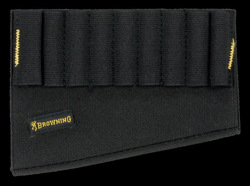 Browning Elastic Rifle Buttstock Cartridge Holder 9-Loop Synthetic Black 129050