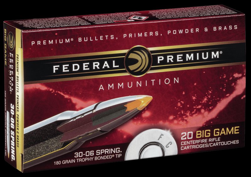 Federal Premium Trophy Bonded Tip .30-06 Sprg TB 180 Grain Ammunition