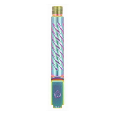 Ballistic Advantage Premium Series Glock 19 Threaded Barrel 9mm 1/2x28 PVD Iridescent Spiral 4.5"