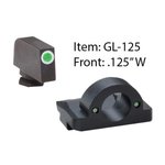 AmeriGlo Ghost Ring Night Sight Set for Glock Tritium Green Front Outline