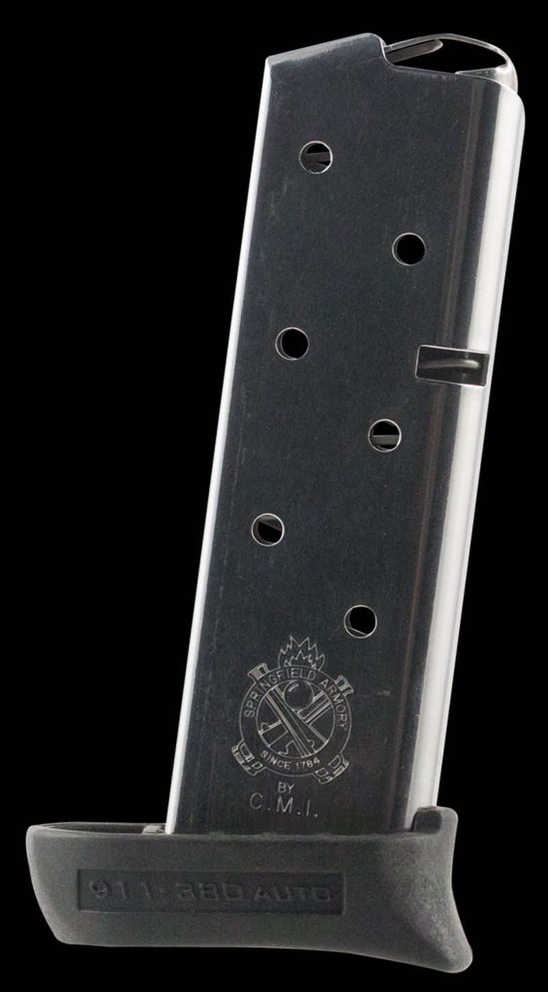 Springfield Armory 911 Magazine 380 ACP 7-round Stainless Pinky Extension PG6807