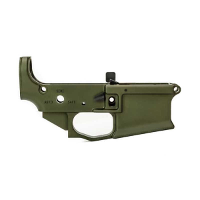 Griffin Armament MK2 Ambi Stripped AR-15 Lower Receiver Warhawk Green (MK2ALWHG)