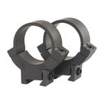 Warne Rimfire Scope Rings 1-Inch Tube High Matte Black Steel 3/8 Inch 11mm Dovetail 722M
