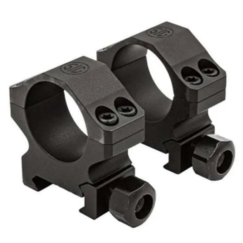 SIG SAUER Alpha 1 35mm Scope Rings Medium Profile 0.95 in Aluminum Matte Black Complete Set