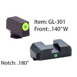 AmeriGlo i-Dot Tritium Night Sight Set KQGL301 Glock Green Front/Rear