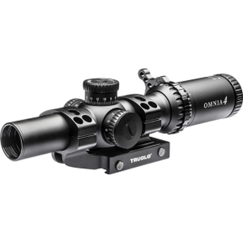 Truglo OMNIA4 Tactical Scope - 1-4x24mm 30mm Illum All Purpose Tactical Reticle (A.P.T.R.) Black