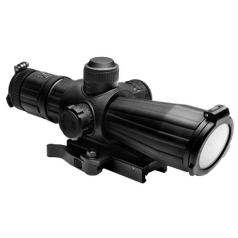 NcSTAR SRTM432G 4x32 Rubber Scope with Integrated Red Laser