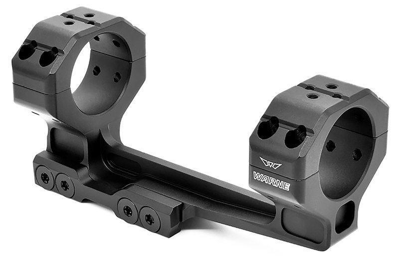 Warne Skyline Precision Cantilever Scope Mount 34mm Rings 0 MOA 7075-T6 Aluminum Black Anodized