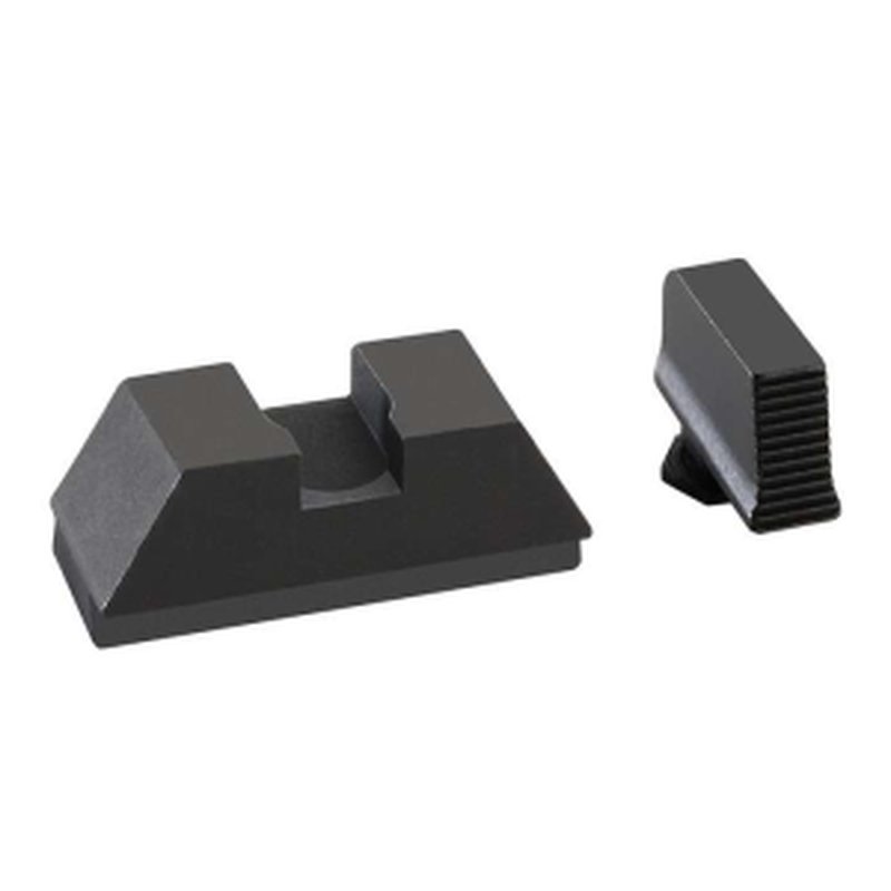AmeriGlo 2L Tall Optic Compatible Serrated Sight Set for Glock