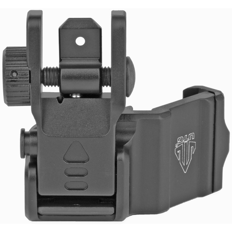 Leapers, Inc. - UTG Accu-Sync, AR15 45 Degree Offset Flip-up Rear Sight, Black