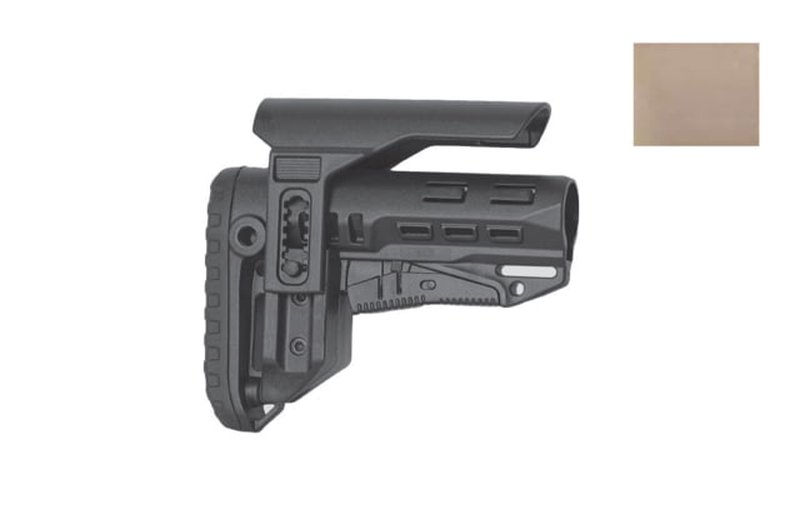 DLG Tactical TBS Compact Buttstock w/ CCP Mil Spec Tan