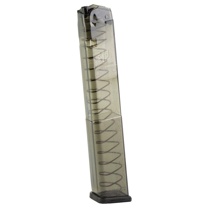 Elite Tactical Systems Glock 22/23 .40 S&W 30 Round Carbon Smoke Polymer Magazine SMK-GLK-22-210