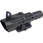 NcStar Advance Dual Optic 3-9x42 P4 Sniper Reticle w/ Flip Up Red Dot Optic VADOBP3942G
