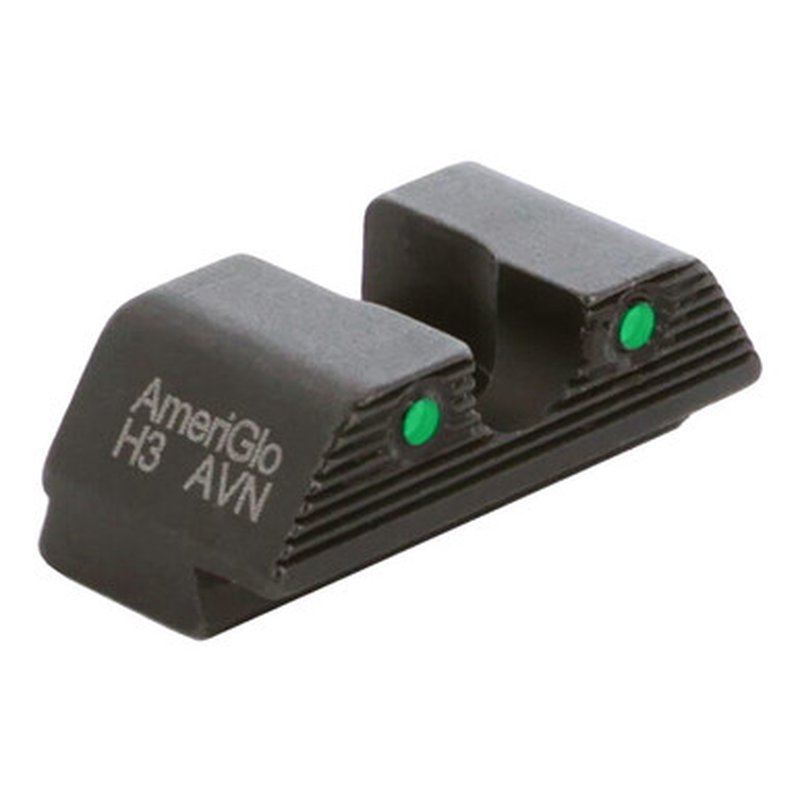 AmeriGlo GL-885R Agent MOS Green Tritium 2-Dot Rear Sight (Glock MOS)