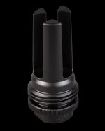 SilencerCo ASR 3-Prong Flash Hider 9mm 1/2-36 Black Steel AC1562