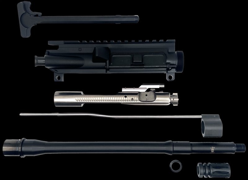LBE Unlimited AR137RBK 13.7in CHF AR-15 Ready Build Upper Kit (5.56/.223, Black)