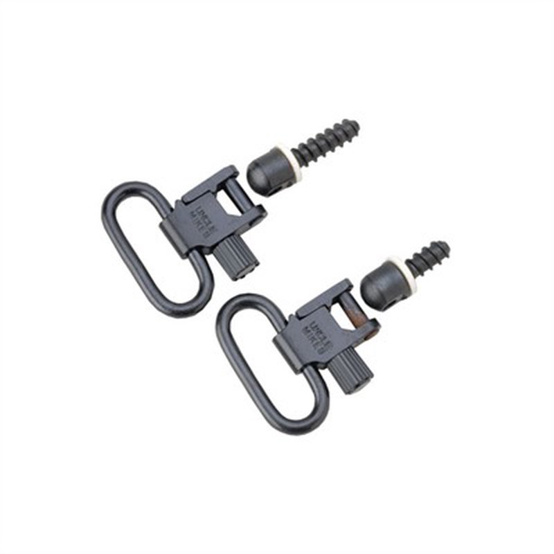 Uncle Mikes 13112 Standard Swivels Wood Screw Type 1 Bolt Black