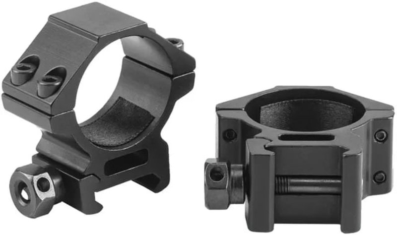 Riton Optics 30mm Riflescope Rings 9mm set of 2 Black Low