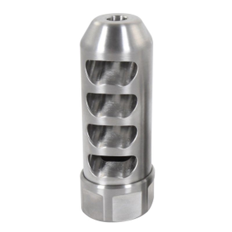 American Precision Arms Gen 2 Fat Bastard Self Timing Muzzle Brake - 30 Cal - 5/8x24 - Stainless