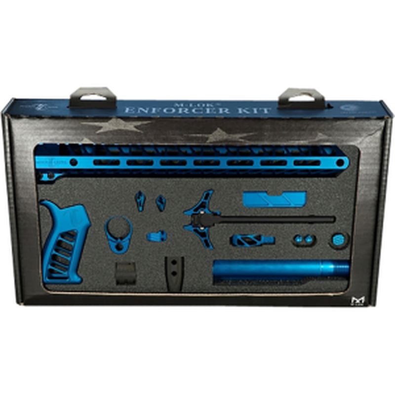 Timber Creek Outdoors TCOEKB Enforcer Complete Build Kit Blue Anodized for AR-15