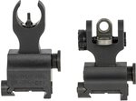 Samson Aluminum Top Mounted Deployable Front and Rear Sight AR-15 HK Extended Height Front Black