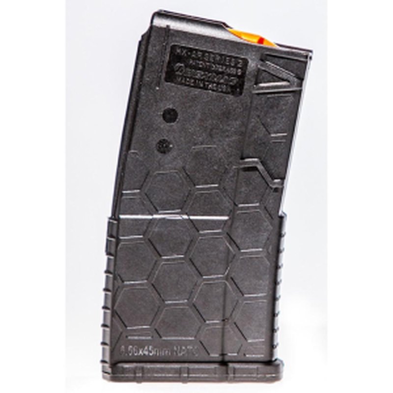 Hexmag AR-15 Shorty Magazine 20-Round 223/5.56x45mm Black with Orange