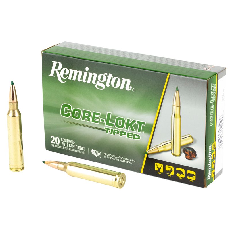 Remington Core-Lokt Tipped 7mm Rem Magnum 150gr Polymer Tip Rifle Ammo