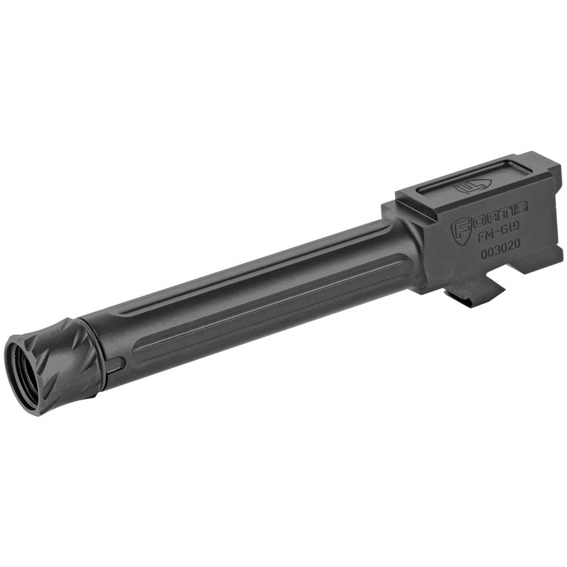 Fortis FM-G19-TB-BLK Match Grade Threaded 9mm Barrel for Glock 19/19X
