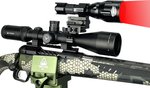 Wicked Hunting Lights A55iC LED Red Night Hunting Light Kit Black