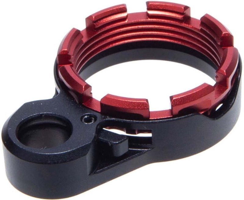Fortis Manufacturing LE Lightweight Enhanced AR15 End Plate System K2 Locking Lever Red Castle Nut