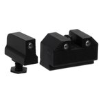 Night Fision Optics Ready Stealth Night Sights for Glock 43/43X (507k) Black Front/Black Rear