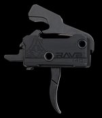 Rise Armament RA-140 Super Sporting Single-Stage Curved AR Trigger 3.5 lb Pull Black T017BLK