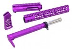 Guntec USA AR-15 Ultralight Series Complete Furniture Set w/Upper Receiver 12MLK-SET-UPPER-PURPLE